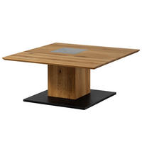 COUCHTISCH Wildeiche 95x95x45 natur geölt LINDAU #03 - Naturfarben, Holz (95/95/45cm) - Massivmoebel24