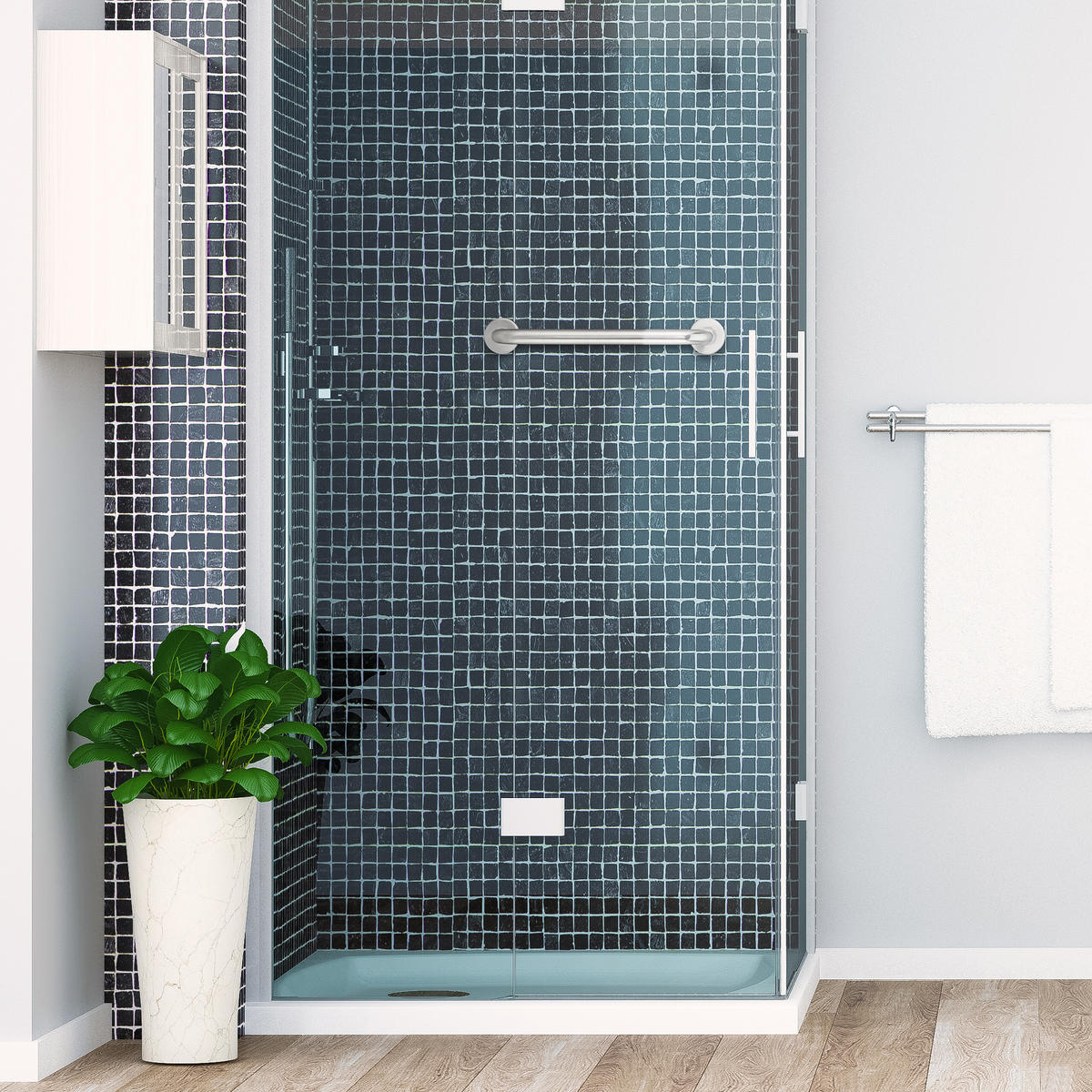 HALTEGRIFF - Silberfarben, Metall (40/6/8cm) - Relaxdays