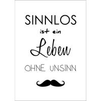 BILD 29x41 cm Spruch lustig Schwarz Weiß - Weiß, Holzwerkstoff (29/41/2cm) - artissimo