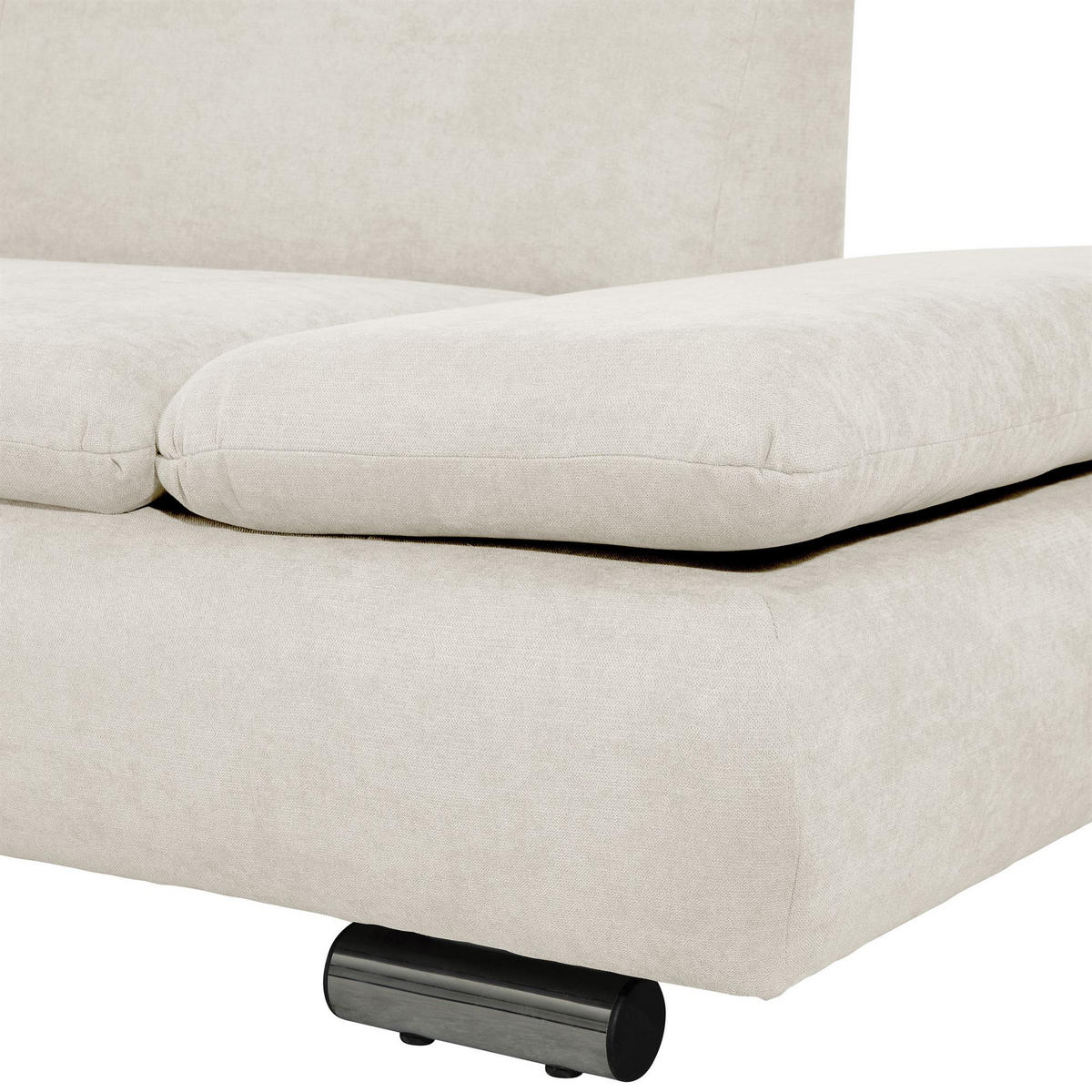 ECKSOFA mit Ottomane links Kaye Flachgewebe beige - Beige, Kunststoff (190/270cm) - 58aufmkessel