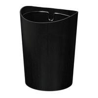 KÔŠ na papierový odpad - čierna, drevo (23/30/23cm) - Relaxdays
