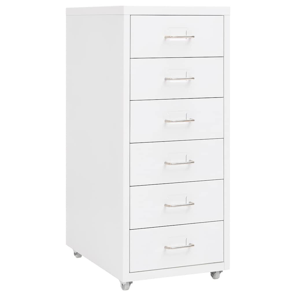 vidaXL Aktenschrank Weiß 41x69x28 cm