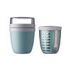 LUNCHPOT MIT FRUITPOT Ellipse Nordic Green 2er Set - Grün, Kunststoff (1/1/1cm) - Mepal