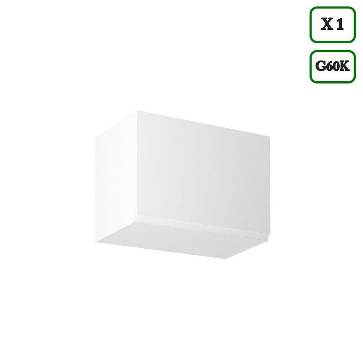 KÜCHENZEILE 320 cm – Aspen K91-M320 - in Weiß/Hochglanz - Weiß, Holzwerkstoff (320/212/60cm)