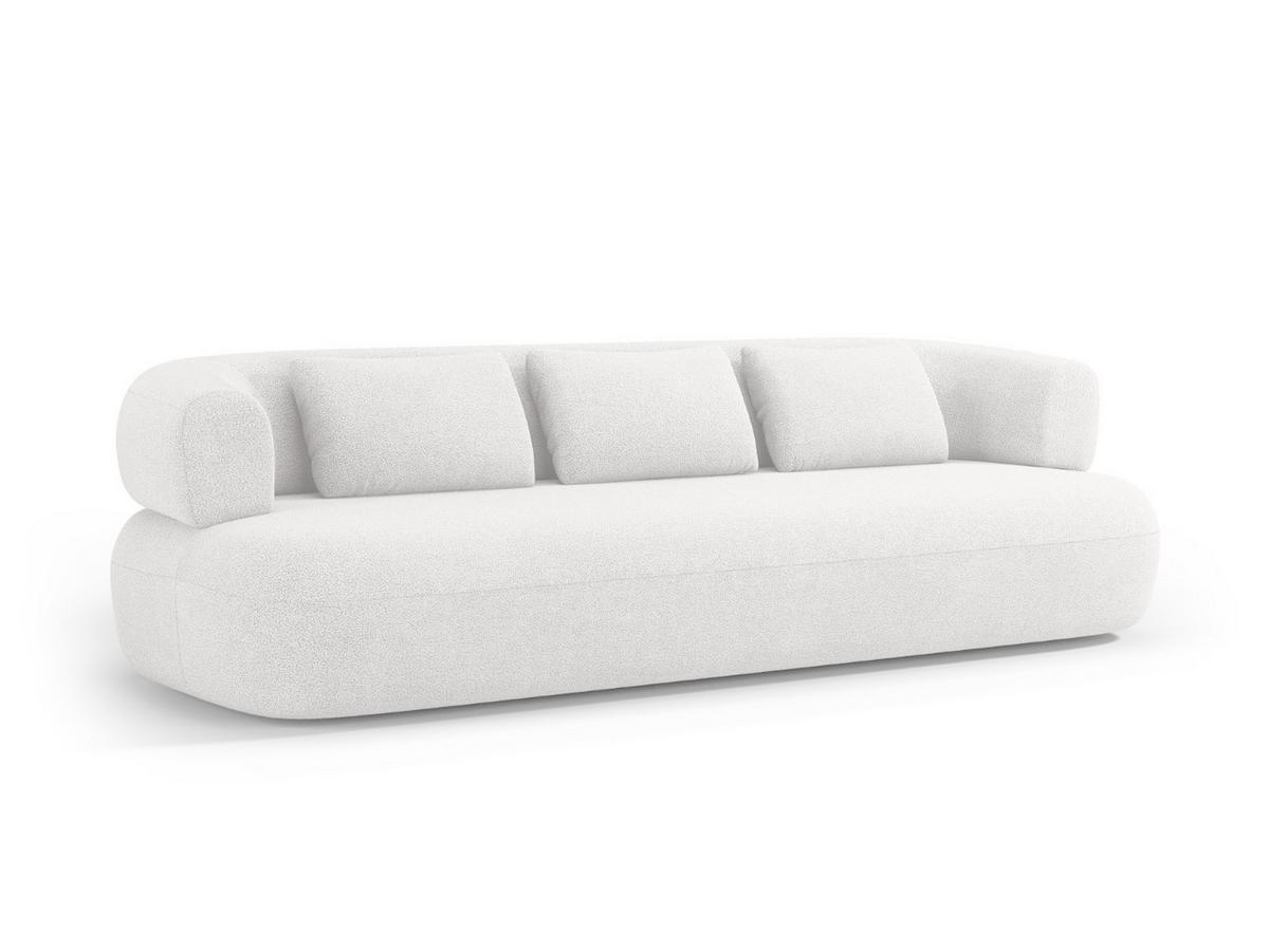 SOFA Jenny aus Boucle elfenbein 4 Sitzplätze - Creme, Textil (90/73/226cm) - Micadoni