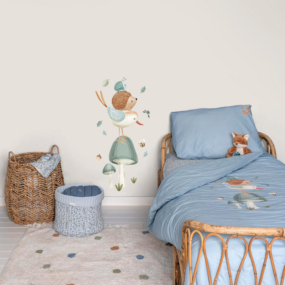 WANDAUFKLEBER Waldfreunde - Multicolor, Kunststoff (40/80/0.1cm) - Little Dutch