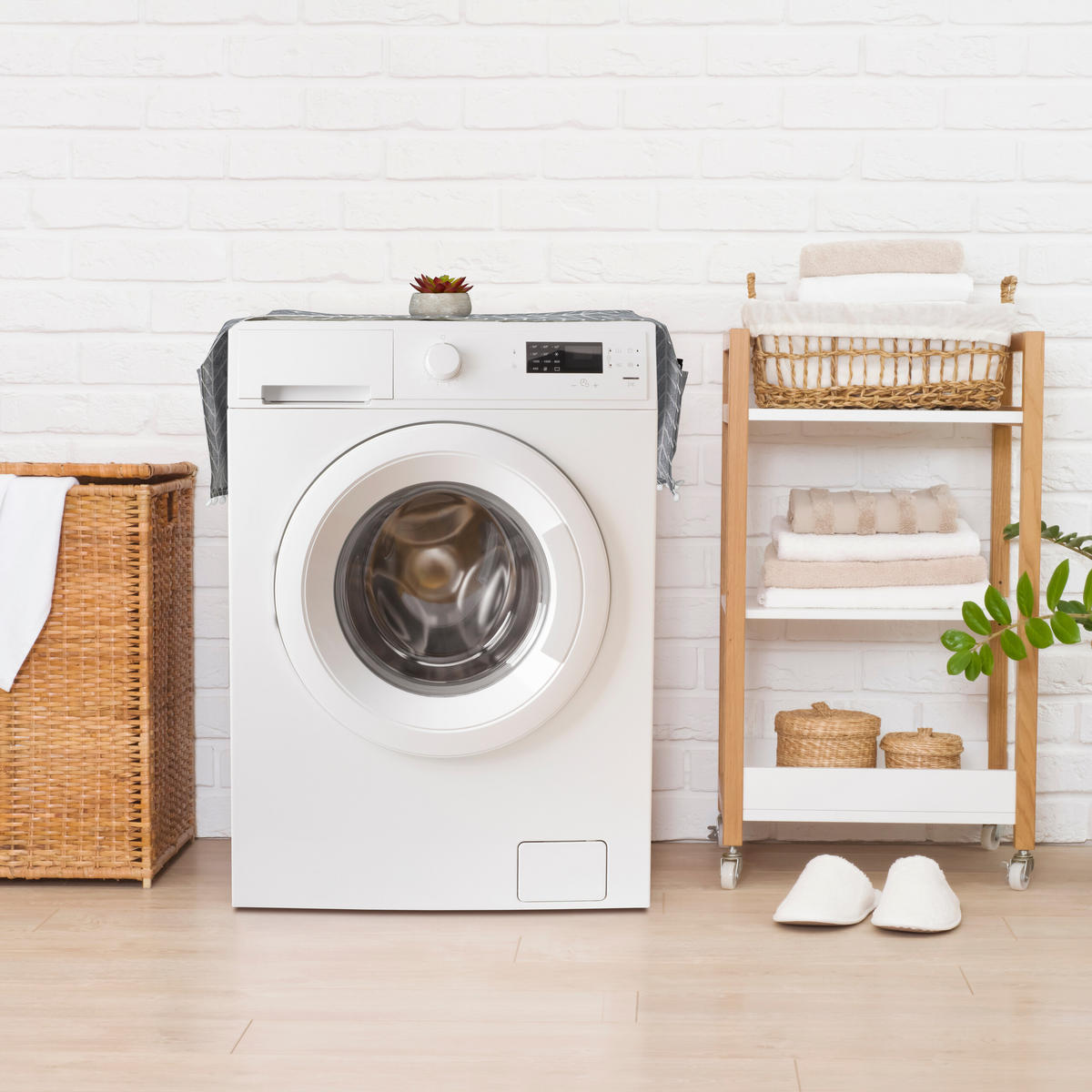 WASCHMASCHINENAUFLAGE - Grau, Kunststoff/Textil (130/0.5/55cm) - Relaxdays