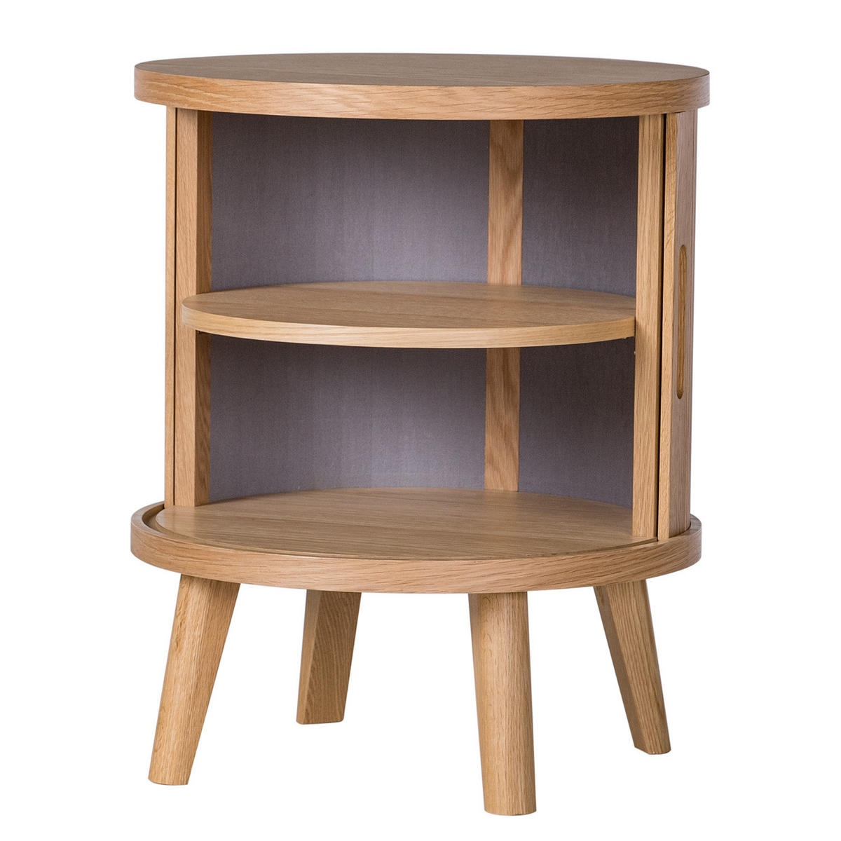 BEISTELLTISCH - Echtholzfurnier - Eichefarben, Holzwerkstoff (45/45/55cm) - home24