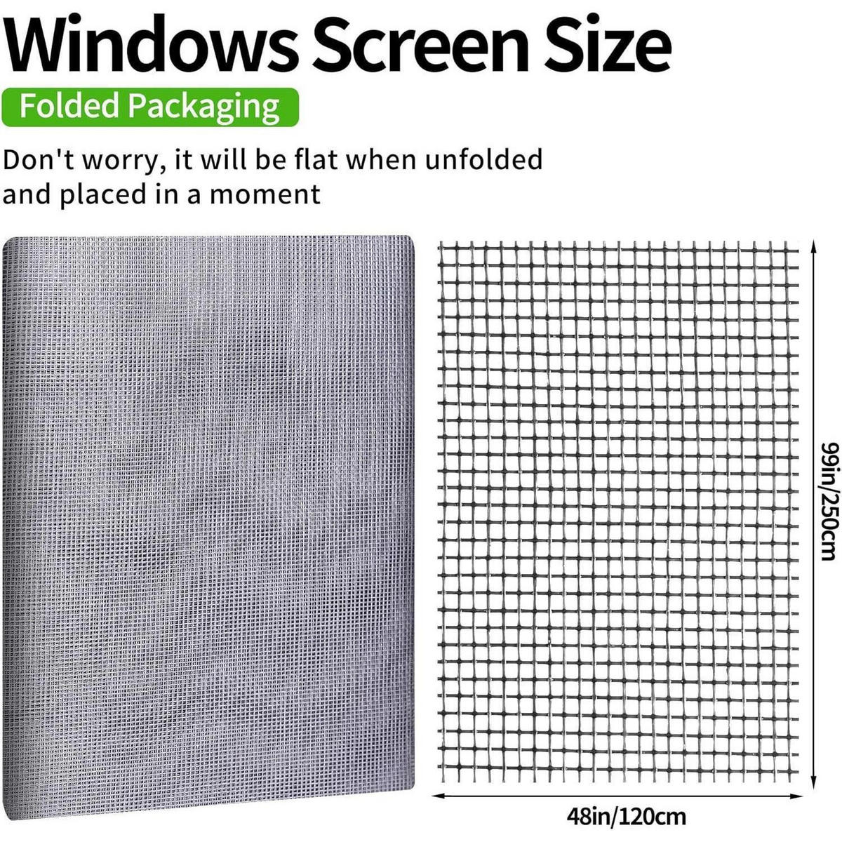 FLIEGENNETZ Meterware 120 x 250 cm Grau - Grau, Kunststoff (32/2.5/23cm)
