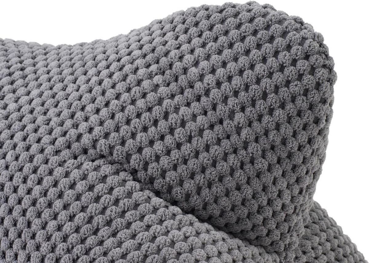 LESEKISSEN Sven Ambiente 40x25cm Anthrazit - Anthrazit, Textil (40/25cm) - Ambiente Trendlife by Gözze