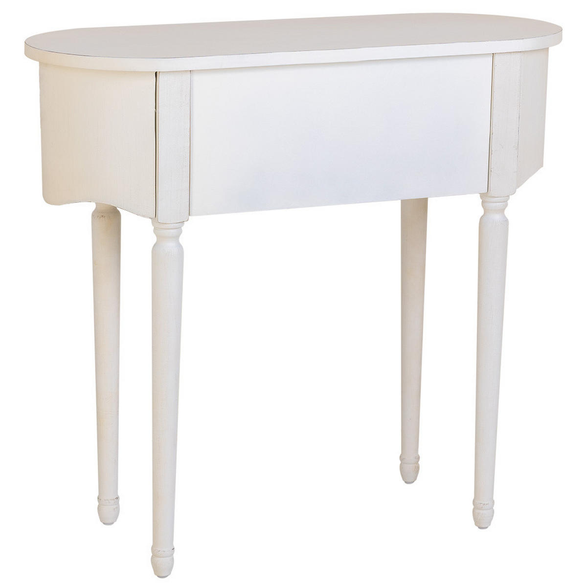 KONSOLENTISCH aus Holz, weiß, 88x36x80cm - Weiß, Holz (38/90/82cm) - Wanderlust