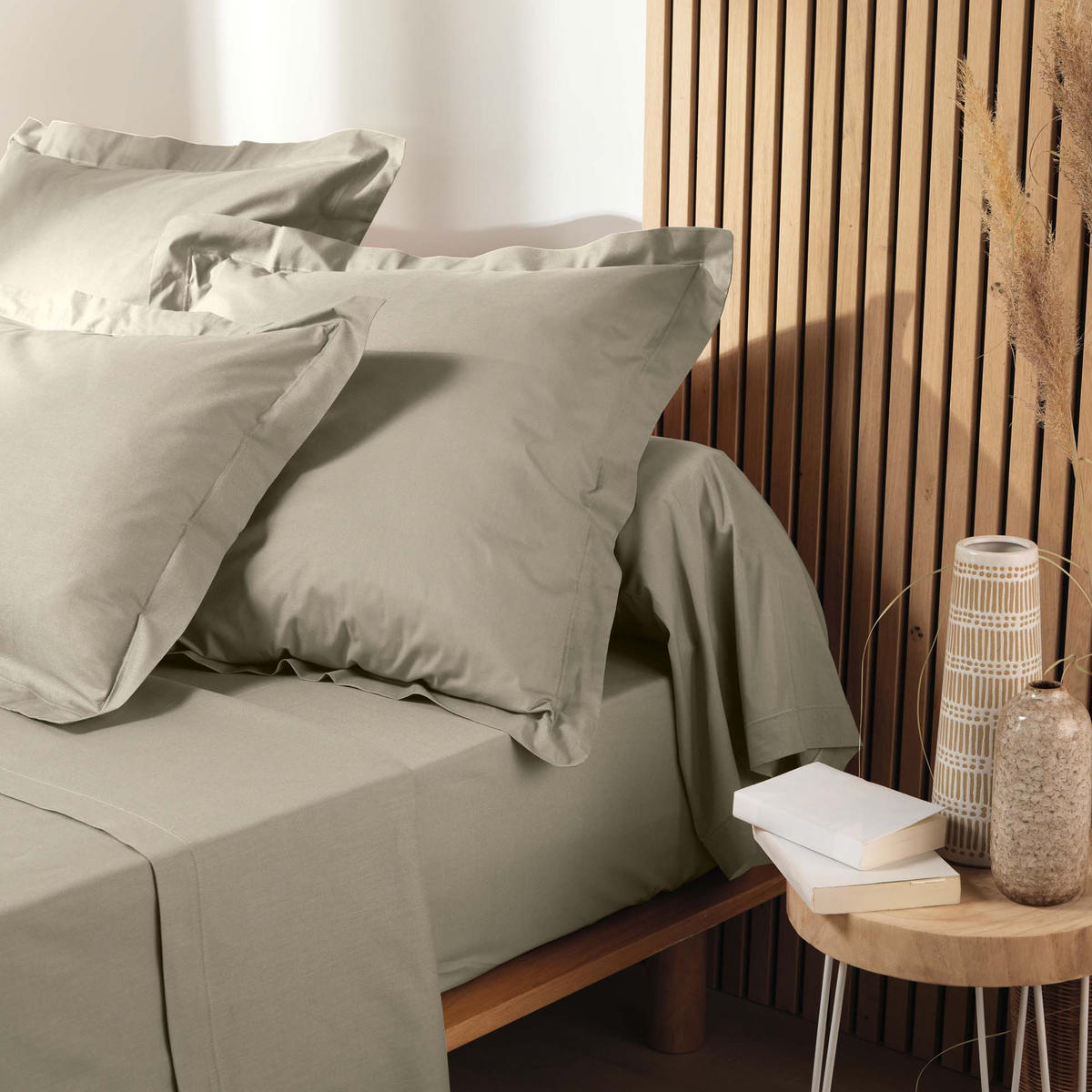 KISSENBEZUG organische Baumwolle Biolina 63/63 cm - Beige, Naturmaterialen (63/63cm) - Douceur d´intérieur