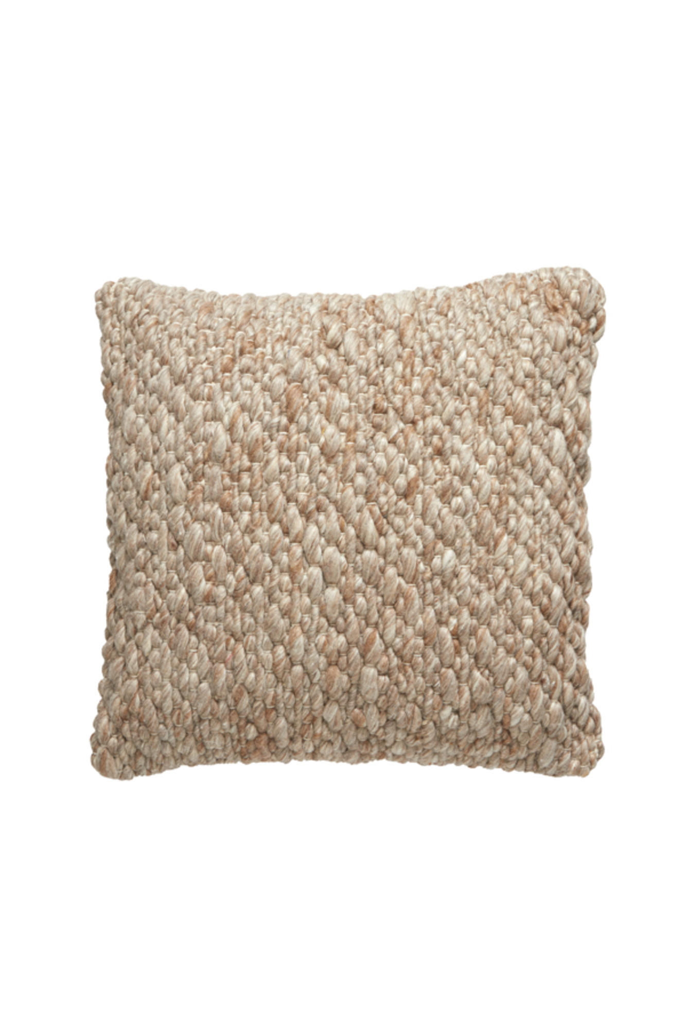 DEKOKISSEN Treneta Braun 45/45/10 cm - Braun, Textil (45/45cm) - Light & Living
