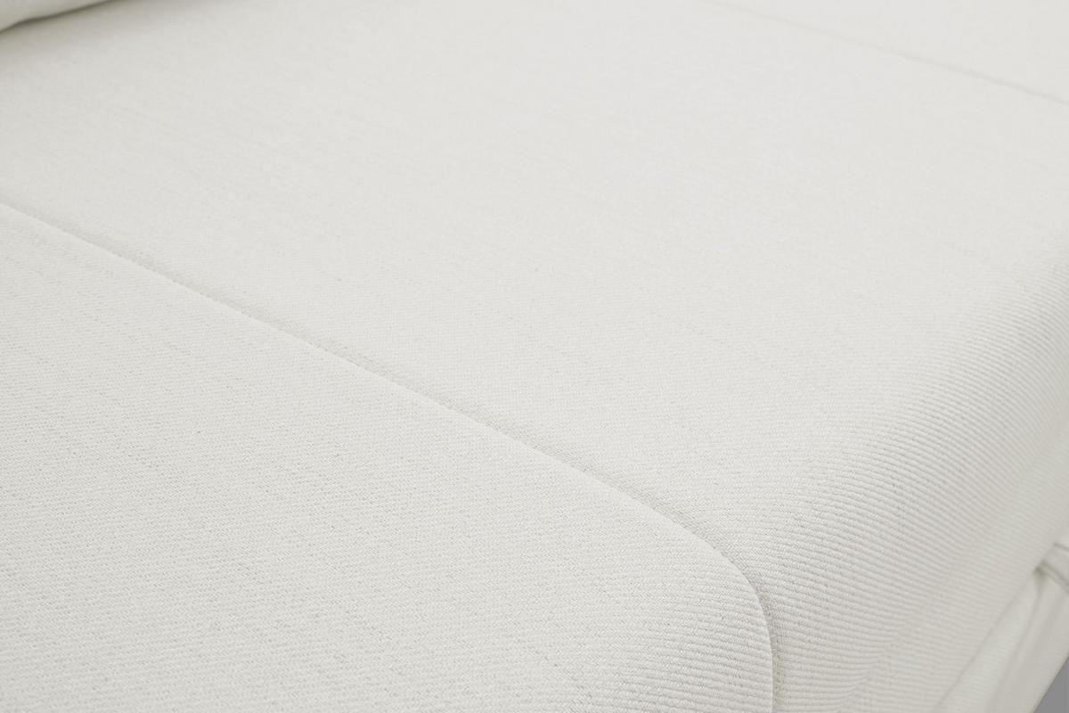 SCHLAFSOFA Diego creme - Creme/Schwarz, Kunststoff/Textil (221/90/91cm) - Selsey