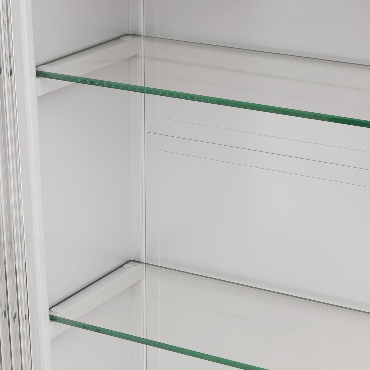 KÜCHENOBERSCHRANK 90/19.5/70 cm aus Glas Metall mit Glastüren, Weiß - Weiß, Glas (90/70/19.5cm) - Redom