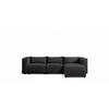 ECKSOFA Nevio - Schwarz, Holzwerkstoff/Textil (290/185cm) - Fun Möbel