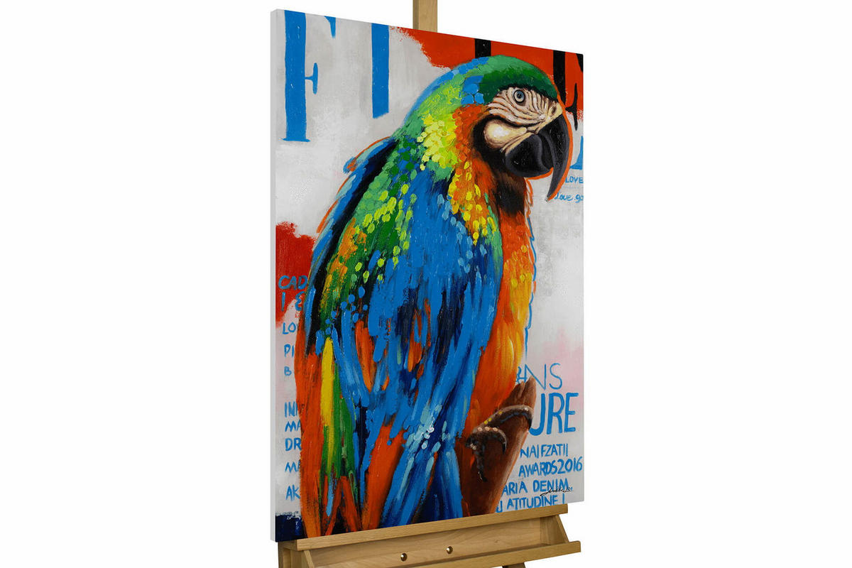 ACRYLBILD HANDGEMALT 60/90 cm - Multicolor, Holz/Textil (60/90cm) - KUNSTLOFT