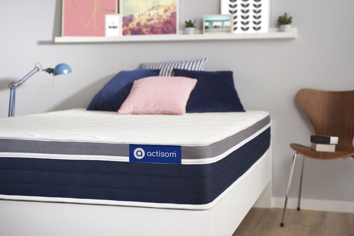 MATRATZE Actimemo confort Memory-Schaum 90 x 190 cm h2 - Weiß, Textil (90/190cm) - ACTISOM