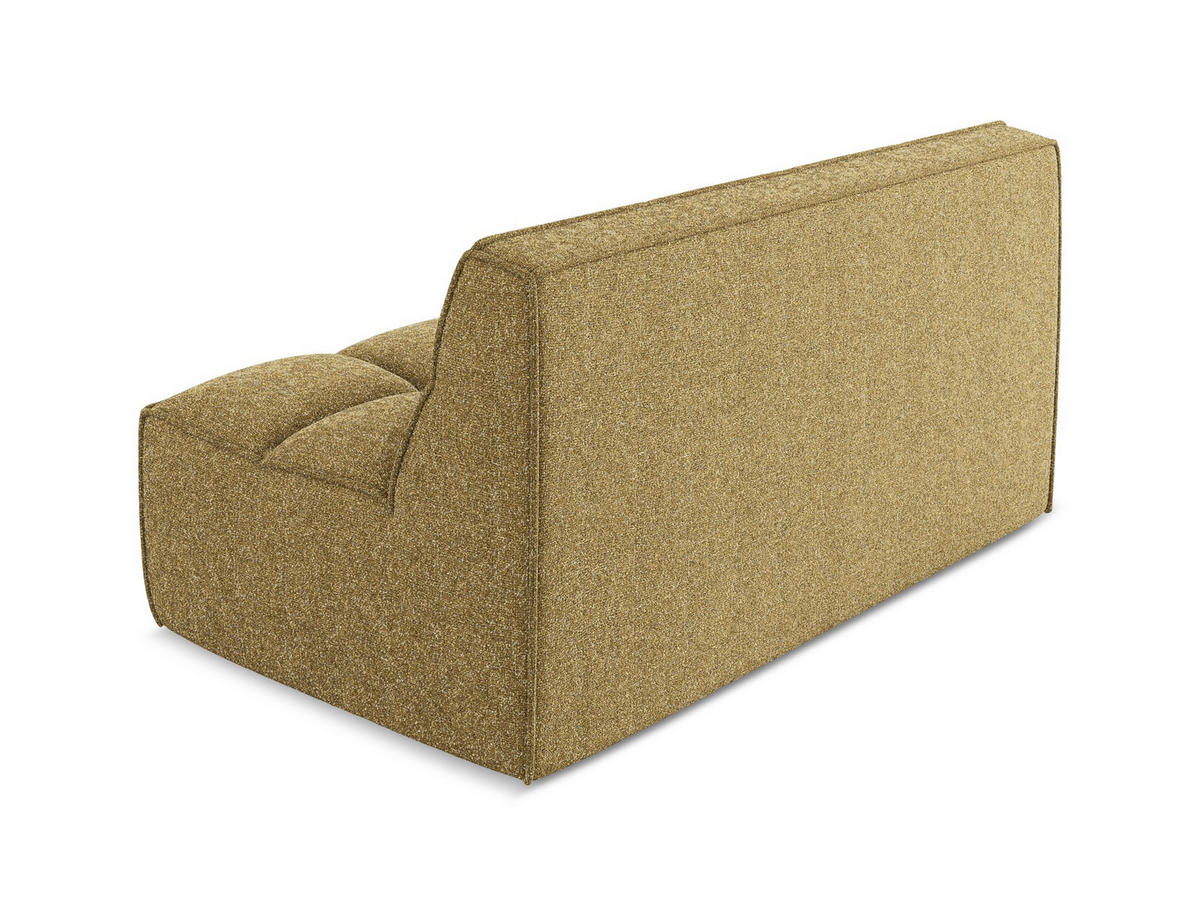 2-SITZER-SOFA Strukturstoff Stoff Gelb - Currygelb/Gelb, Kunststoff/Textil (160/75/93cm) - Makamii
