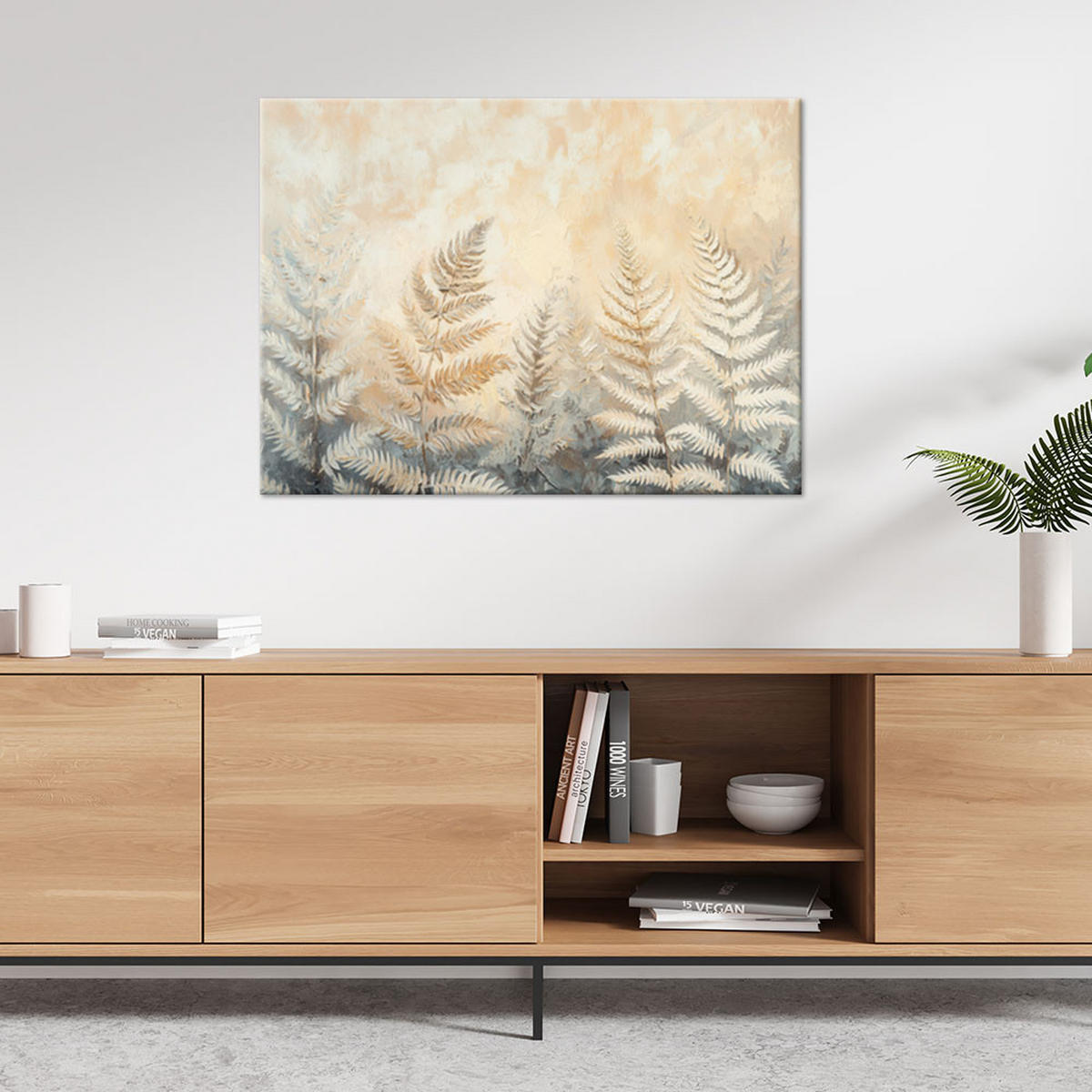 LEINWANDBILD Natur und Botanik 120x80cm - Beige, Textil (120/80cm) - Feeby