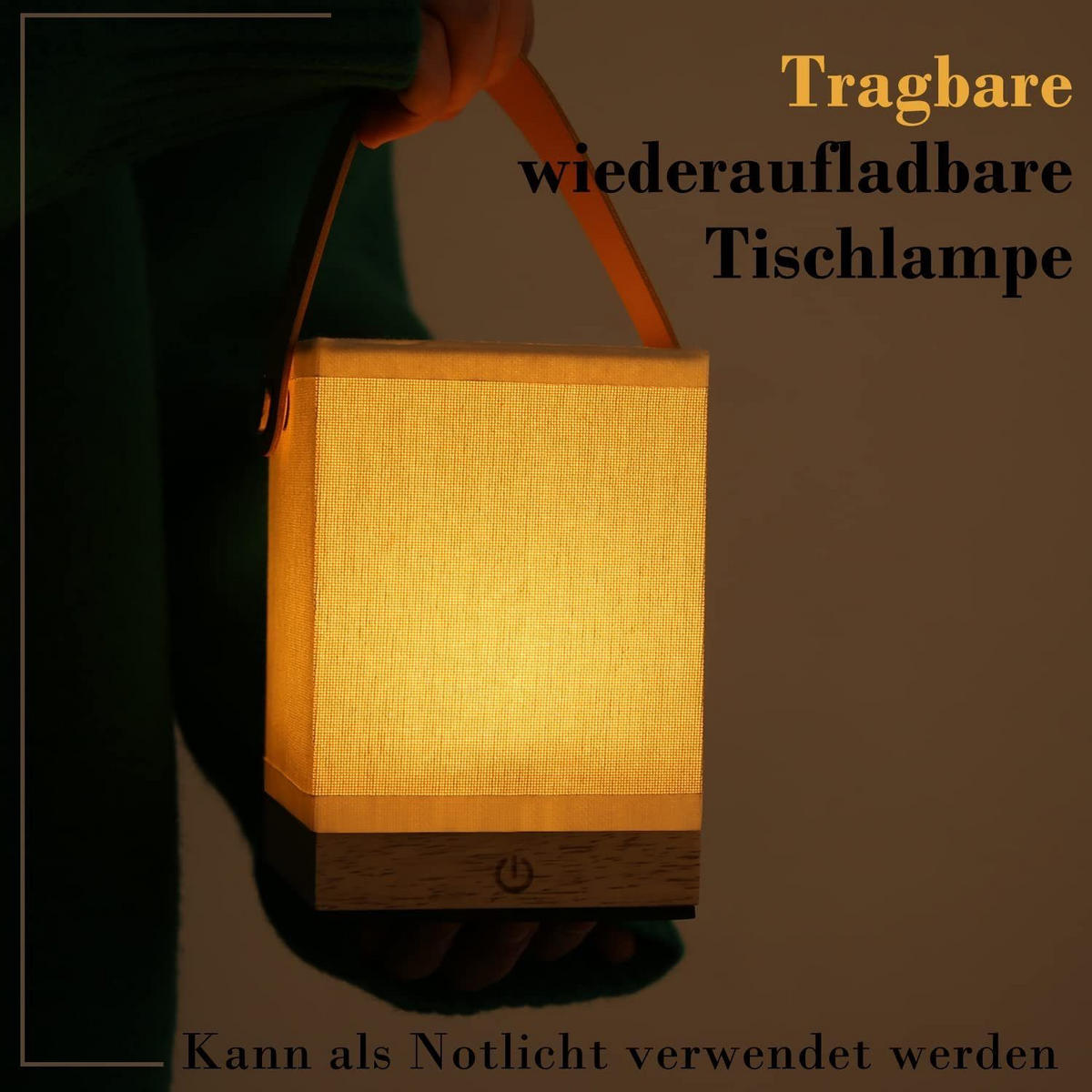 LED-TISCHLEUCHTE Handtasche 10/10/14.5 cm - Weiß, Holz (10/10/14.5cm) - Nettlife