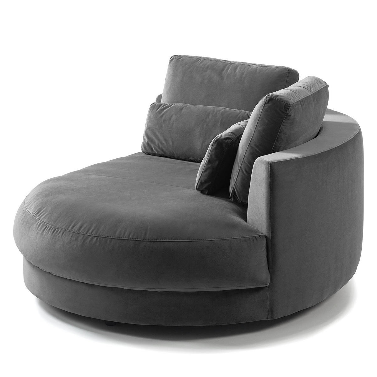 MODULLONGCHAIR - Grau, Textil (129/74/167cm) - home24