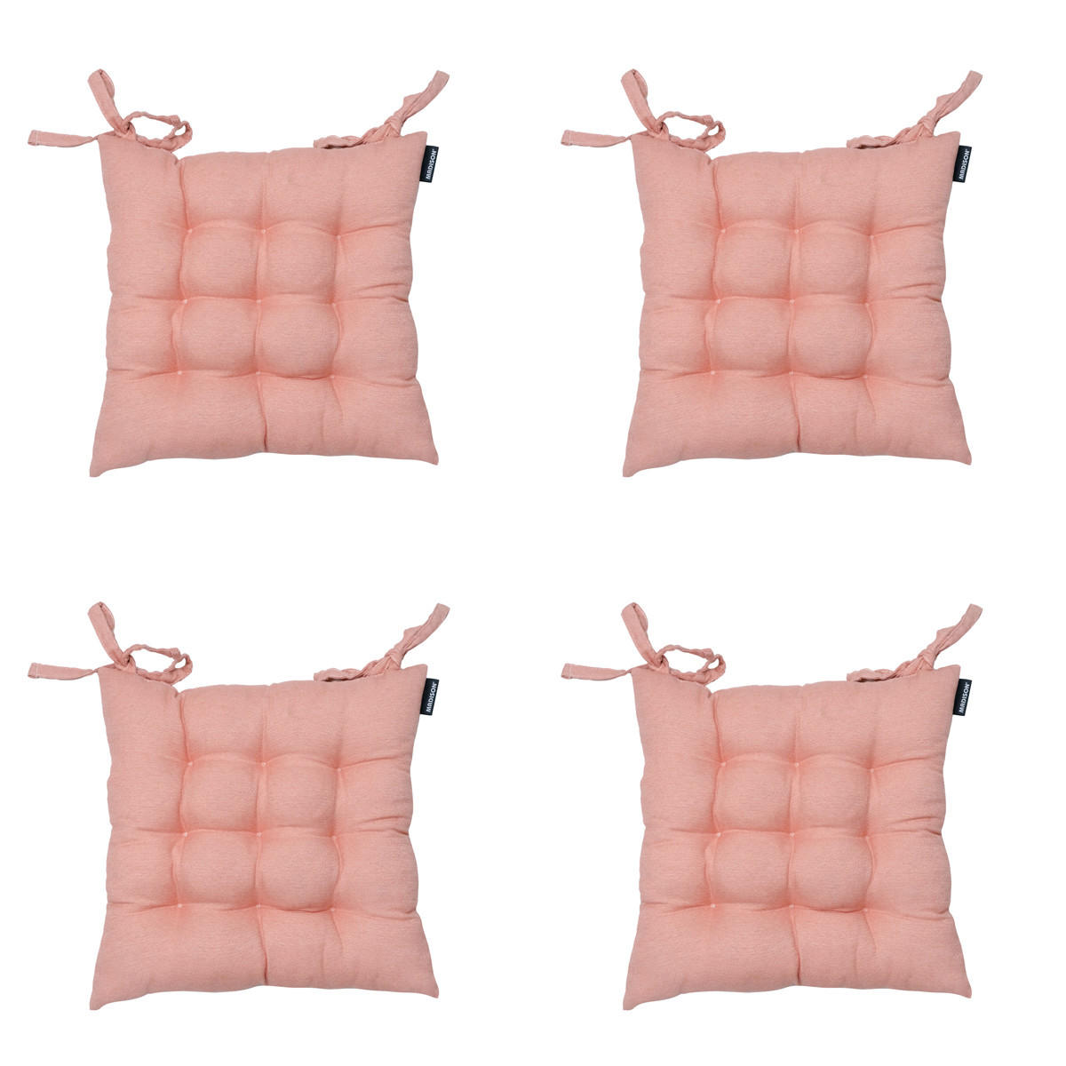 SITZKISSEN Neapel 46/46 cm 4er-Set - Pink, Textil (46/8/46cm) - Madison