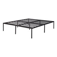 METALLBETT Vårdö - Schwarz, Metall (180/200cm) - [en.casa]