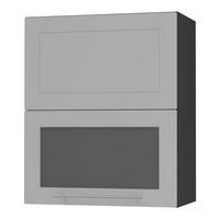 KÜCHENHÄNGESCHRANK Kvantum W8BS/60 Dust Grey Matt / Schwarz Matt 60 / 32,5 / 72cm - Schwarz/Grau, Holz/Holzwerkstoff (60/72/32.5cm) - Feldmann-Wohnen