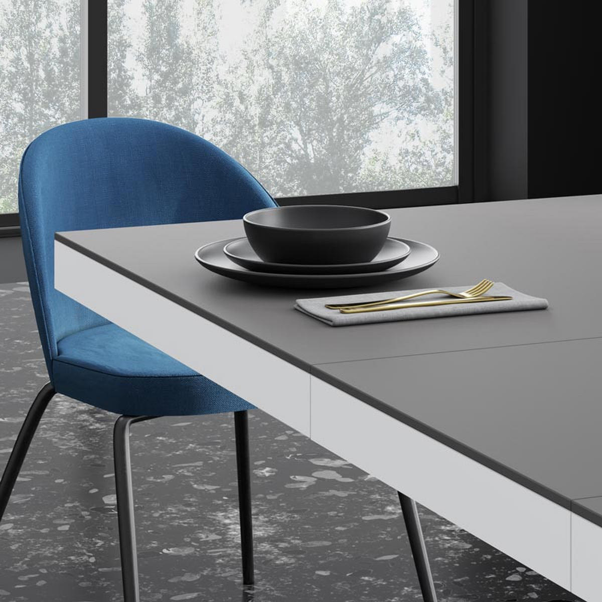 COUCHTISCH rechteckig Anthrazit matt Weiß Hochglanz auziehbar höhenverstellbar 120/70/50 cm - Weiß Hochglanz/Anthrazit, Holzwerkstoff (70/120/50cm)