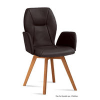 ARMLEHNSTUHL (4er-Set) Donka 58x92x60 Eiche geölt/Espresso - Eichefarben/Dunkelbraun, Kunststoff (60/92/58cm) - 58aufmkessel