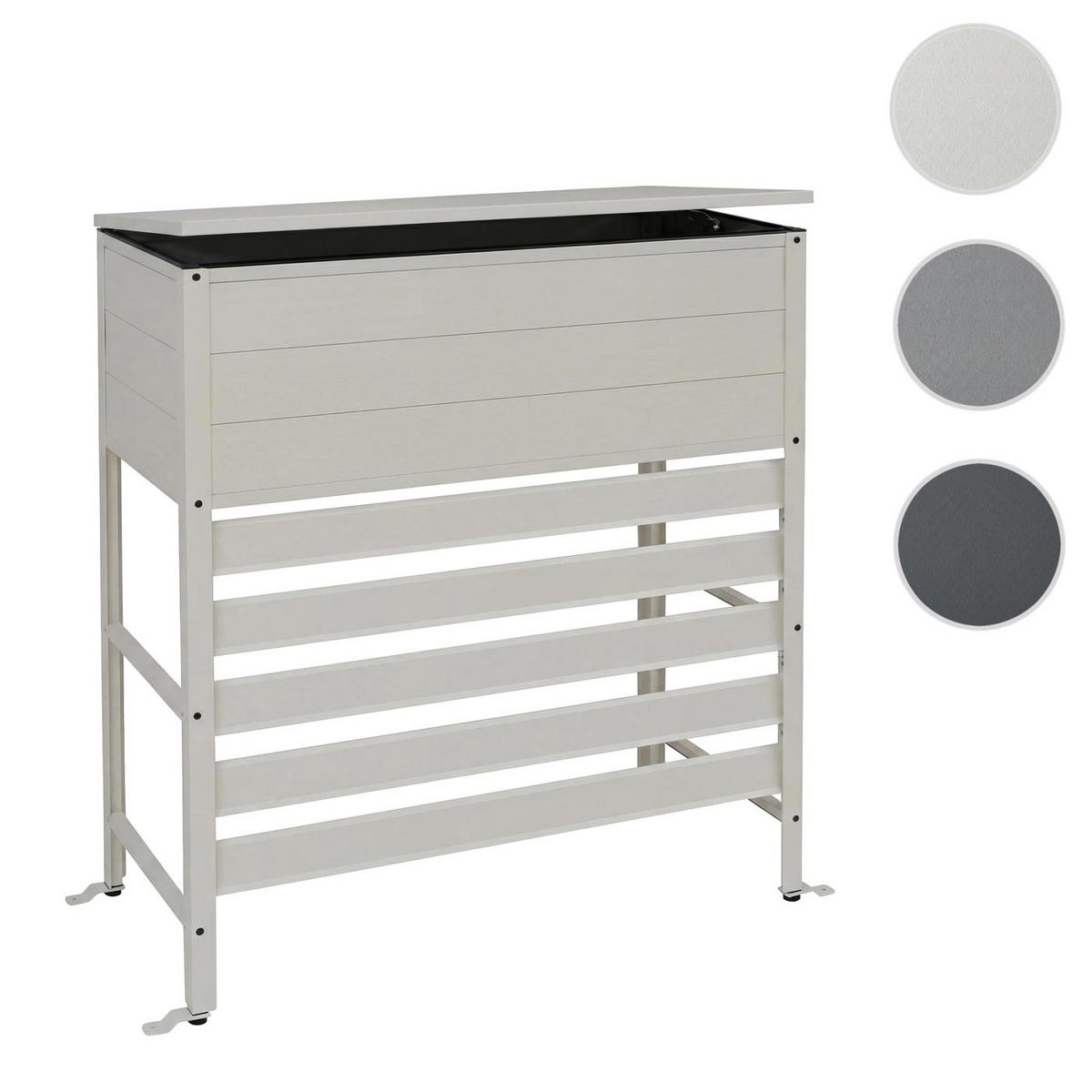 VERKLEIDUNG für Klimaanlage/Wärmetauscher 110x96x43cm Grau-Weiß - Weiß, Metall (96/110/43cm) - PROREGAL