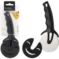 PIZZAMESSER Basic Schwarz 8/1.5/24 cm Metall - Schwarz, Metall (1.5/24/8cm) - Mondex
