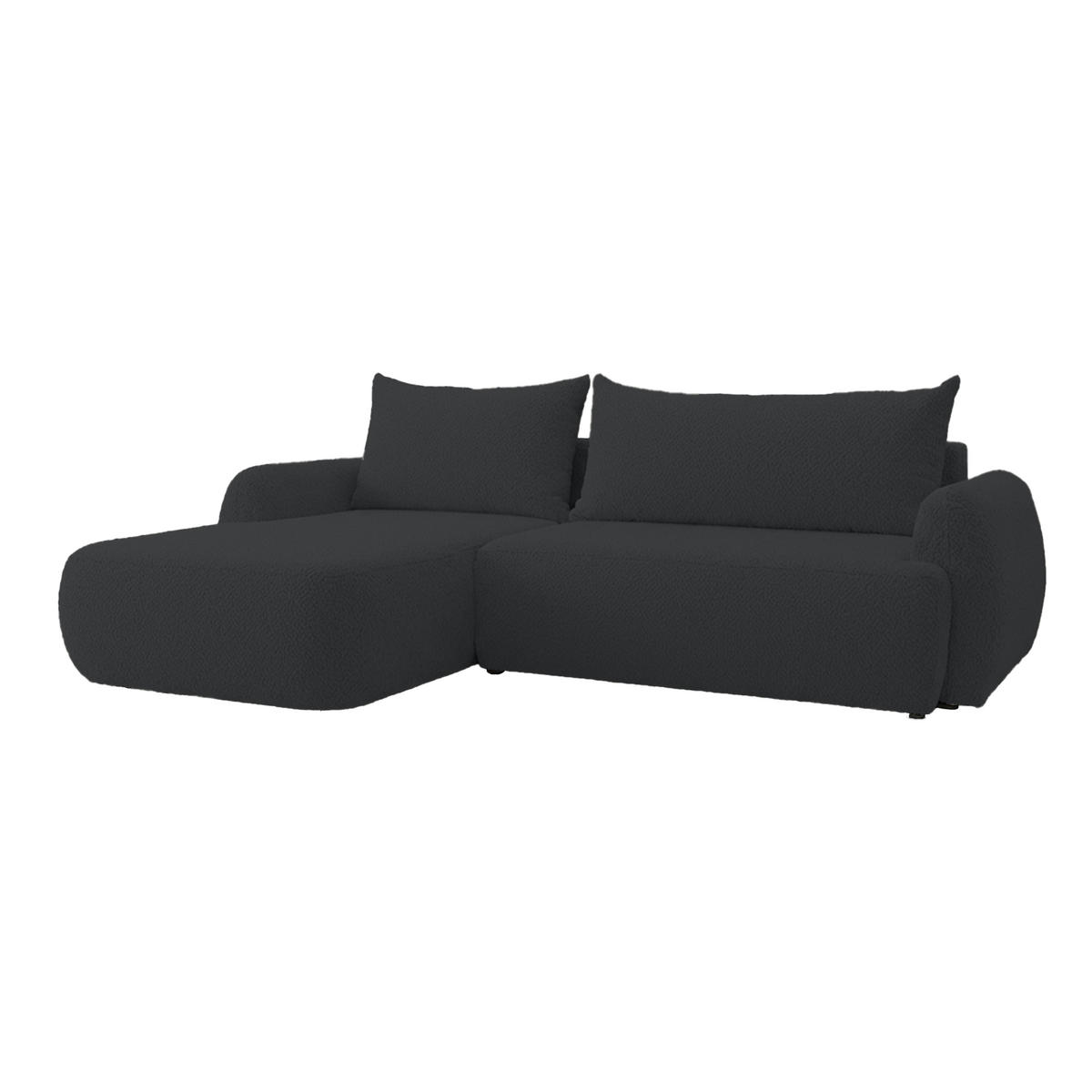 ECKSOFA MUNDUK II mit Schlaffunktion, Graphit - Graphitfarben, Textil (260/184cm) - Fedve