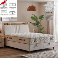 BOXSPRINGBETT Bambi Bett mit Matratze Boxspringbett 160x200 Capadocia Set - Beige, Holz (160/200cm) - Gowoll