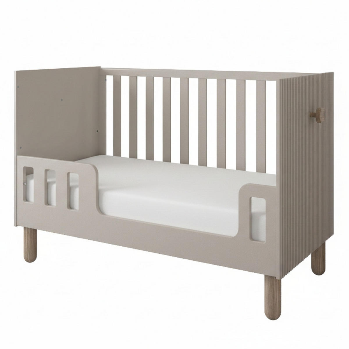 GITTERBETT Bebella - Beige, Naturmaterialien (60/120cm) - kiki design