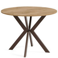 TISCH Braun EWA Ausziehbar - Goldfarben/Braun, Holzwerkstoff (100/100/76cm) - Sepro Meble