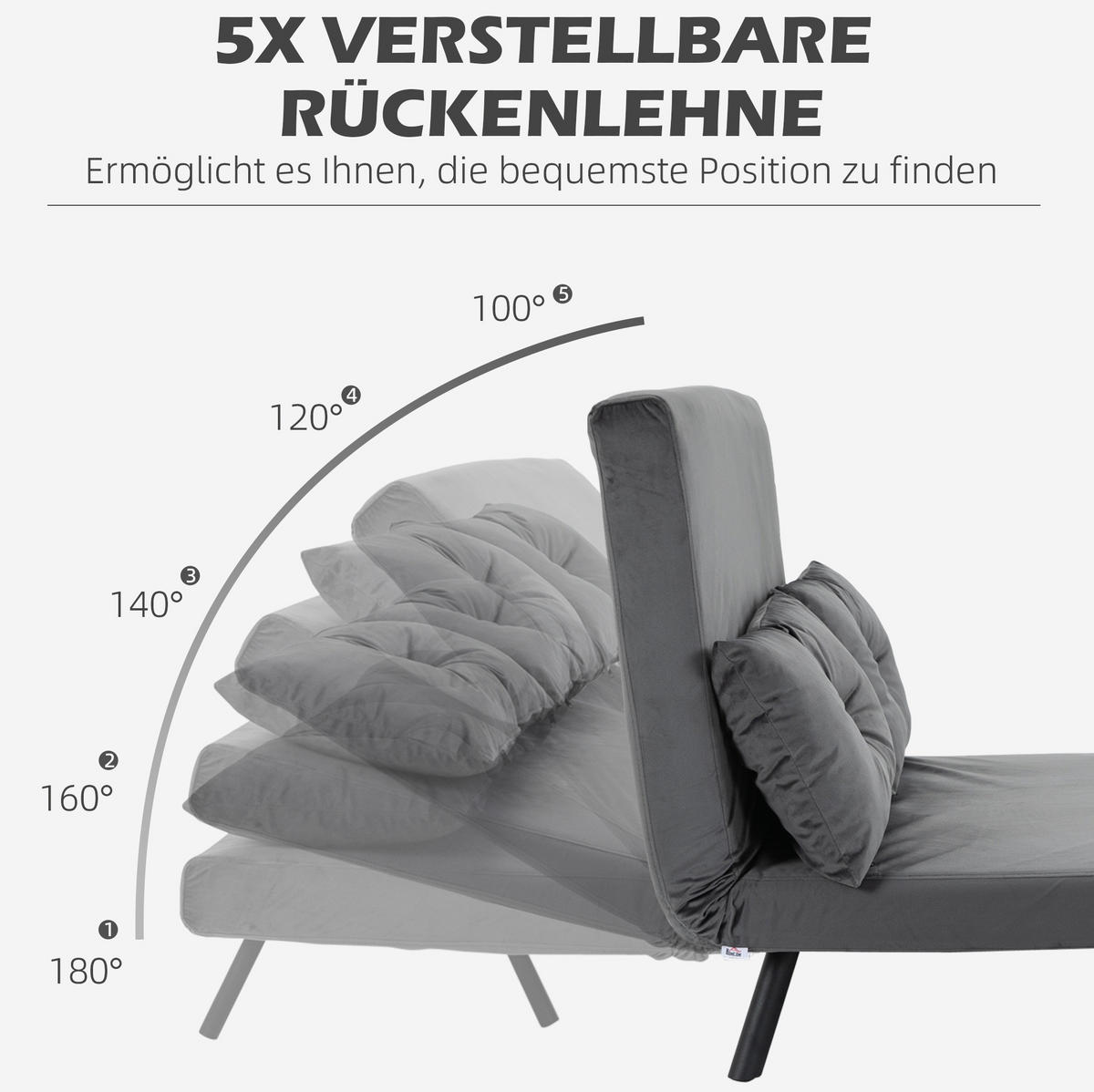 SCHLAFSESSEL mit Schlaffunktion 102 x 73 x 81 cm Steel Dark Gray - Dunkelgrau, Holzwerkstoff (102/81/73cm) - Meubliv