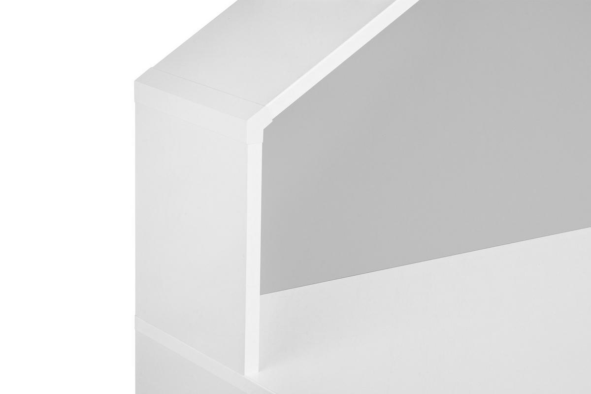 SCHREIBTISCH MIRUM für Kinder, Weiß/Grau - Weiß/Grau, Holz (100/126/60cm) - KONSIMO®