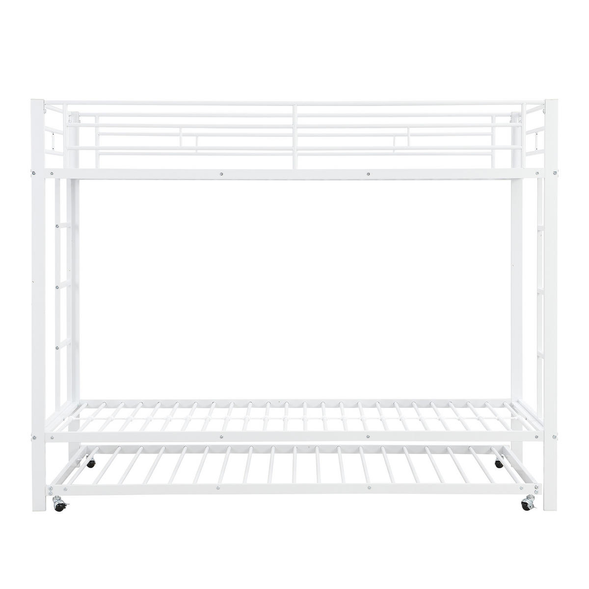 ETAGENBETT Eisenrahmenbett Weiß 90x200 cm - Weiß, Metall (90/200cm) - ComfortXL