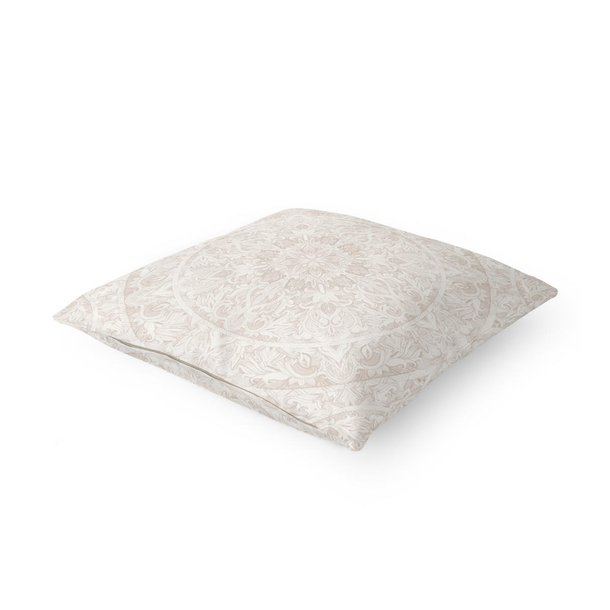 KISSENBEZUG Mandala Aquarell Ornament beige 40/40 cm - Eichefarben, Textil (40/40cm) - Bilderwelten