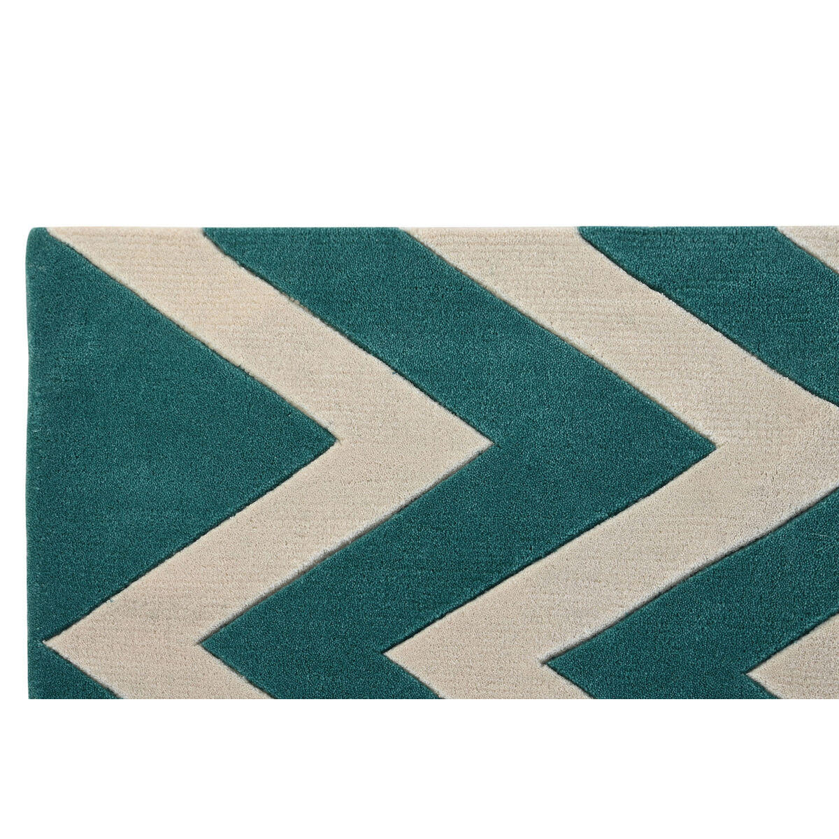 TEPPICH Polyester Zick-Zack zweifarbig 120 x 180 x 2 cm - Multicolor, Kunststoff (120/180cm) - DKD Home Decor