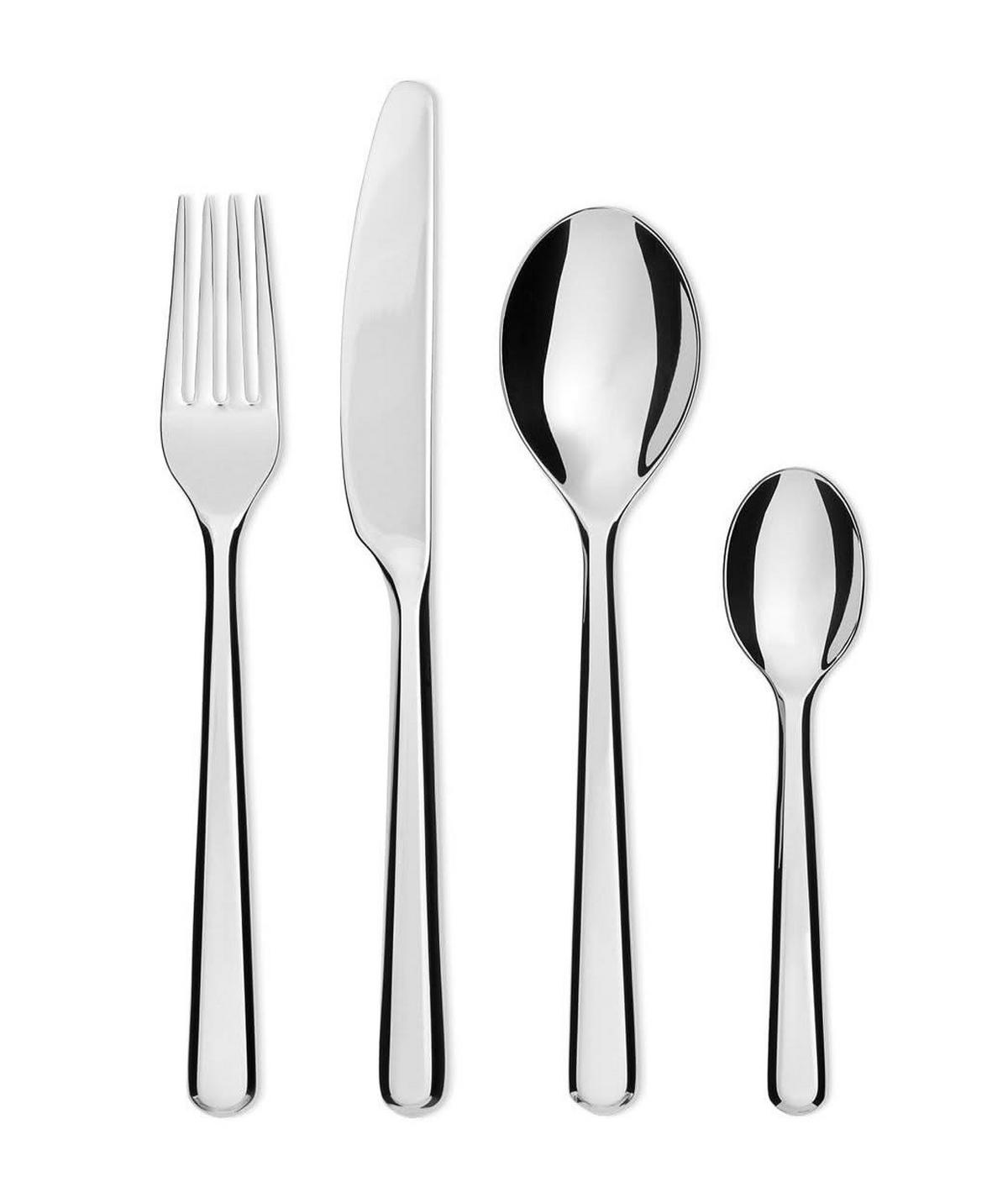 BESTECKSET Amici - BG02S24 - 24-teilig - von Big-Game - Silberfarben, Metall - Alessi