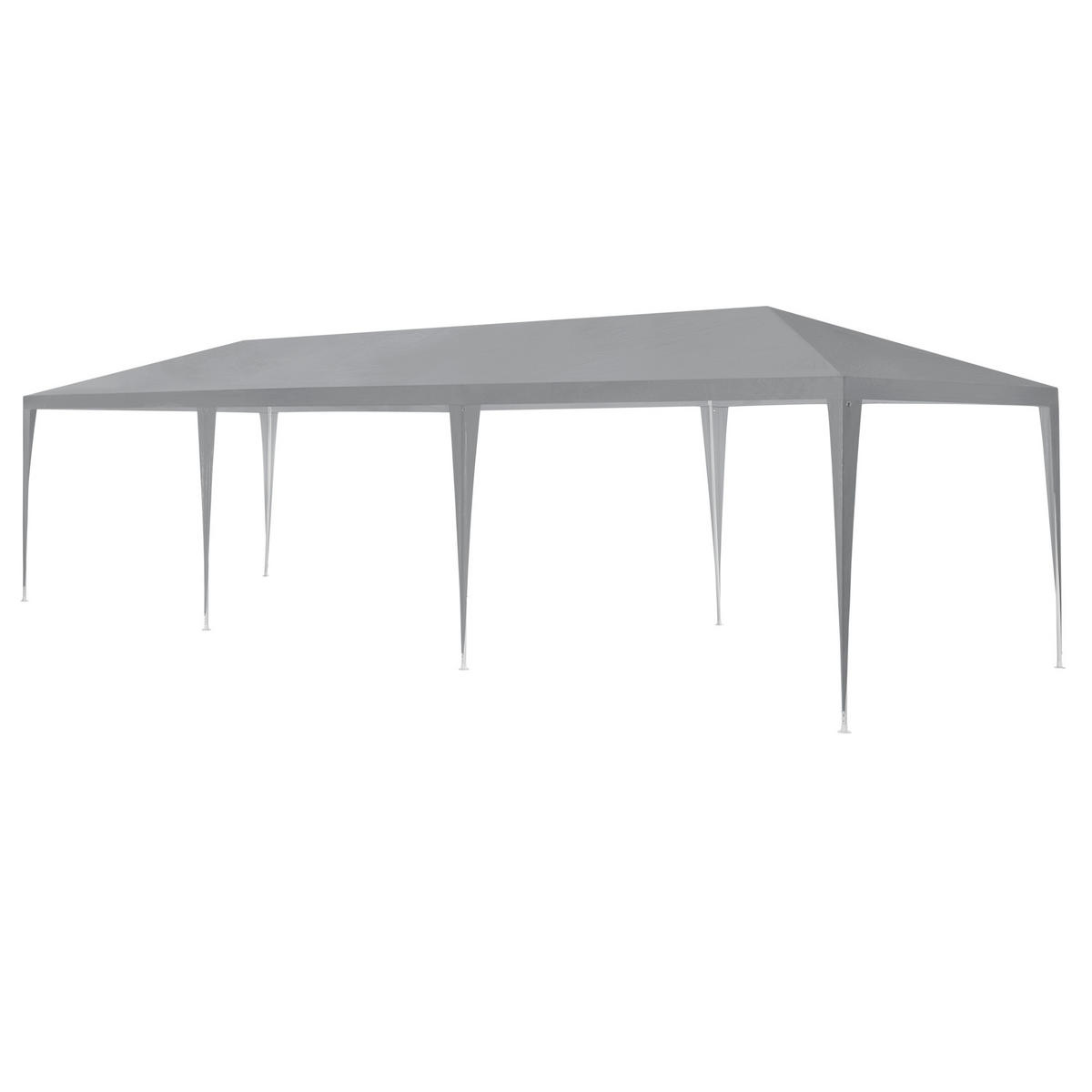 PARTYZELT Wedau - Dunkelgrau, Kunststoff/Metall (900/255/300cm) - casa.pro