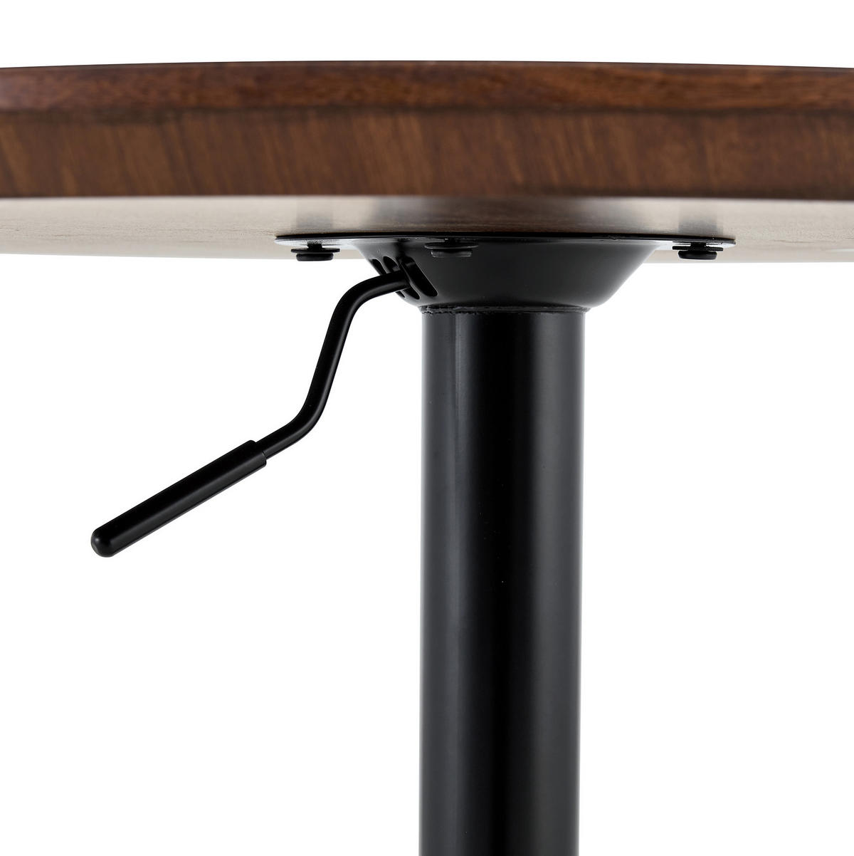 BEISTELLTISCH 70/70/73,5-98,5 cm höhenverstellbar mit Rollen und Bremse, MDF/Metall, Nussbaumfarben - Walnussfarben, Holzwerkstoff (70/70/73.5cm) - Redom