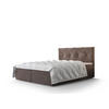 BOXBETT ALTEA 200x200, mit Matratze H3 und Topper, Monolith 15 - Braun, Holz/Kunststoff (200/200cm) - Bedante