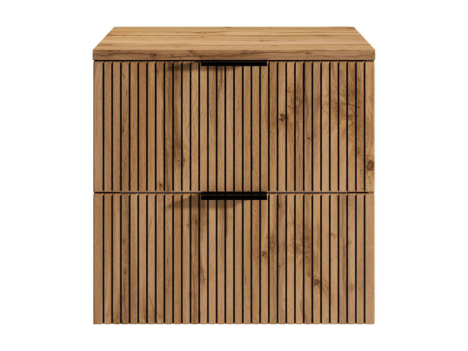 WASCHBECKENUNTERSCHRANK - 60 cm x 46 cm - Holz, Platte - Schwarz, Naturfarben Hell - MADELA - Schwarz/Naturfarben, Holz (60/57/46cm) - Vente-Unique