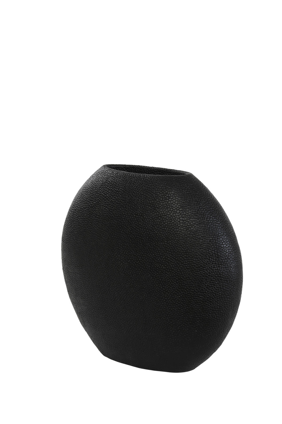 VASE Rayskin Schwarz 40/14/36 cm - Schwarz, Kunststoff (36cm) - Light & Living