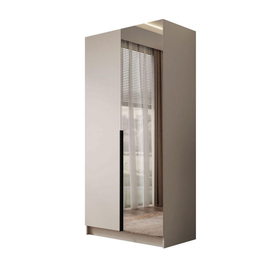 KLEIDERSCHRANK AUREL KASCHMIR 2D - Kaschmir, Holzwerkstoff (100/210/57cm) - Lookway