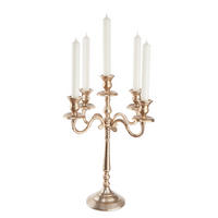 KERZENHALTER Bohemian - Goldfarben, Metall (30/40/30cm) - Butlers